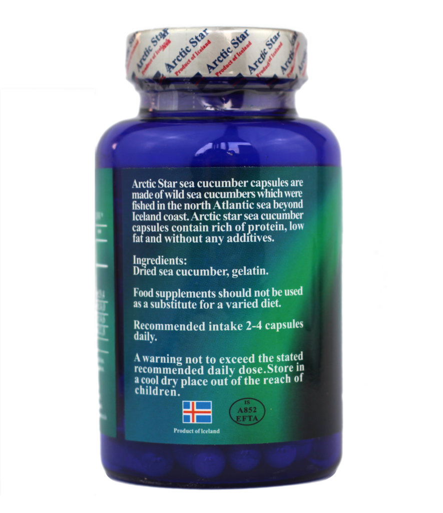 Arctic Star Sea cucumber capsules 80 capsules Arctic Star Health