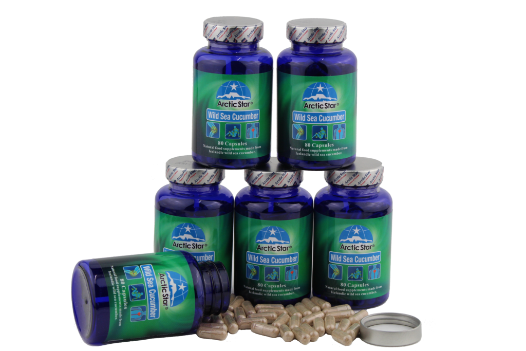 Arctic Star Sea cucumber capsules 6 bottles 480 capsules Arctic